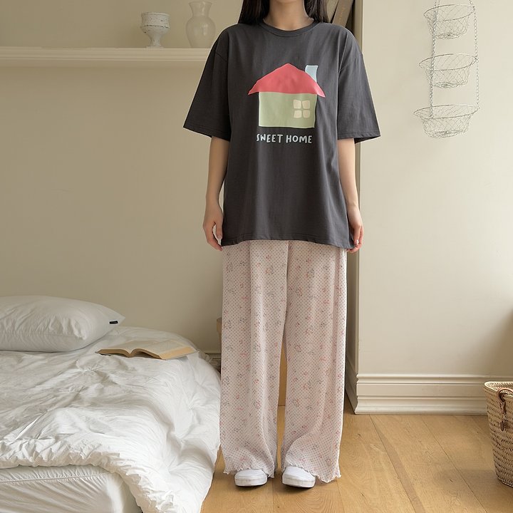 Ninibello - Korean Women Fashion - #womensfashion - Adult Sweet Home Tee - 7