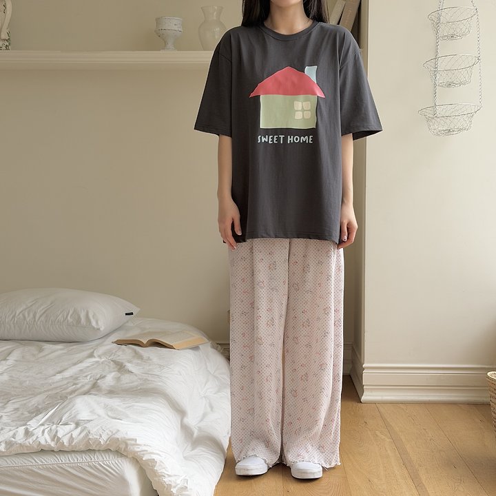 Ninibello - Korean Women Fashion - #womensfashion - Adult Sweet Home Tee - 9