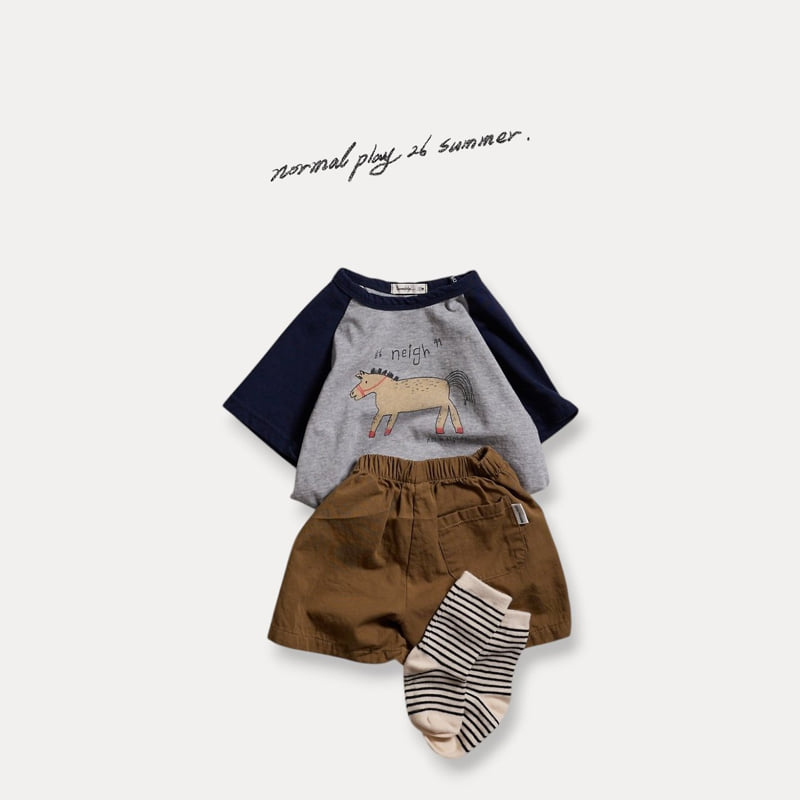 Normalplay - Korean Baby Fashion - #babyboutique - Pony Raglan Short Sleeve Tee - 6