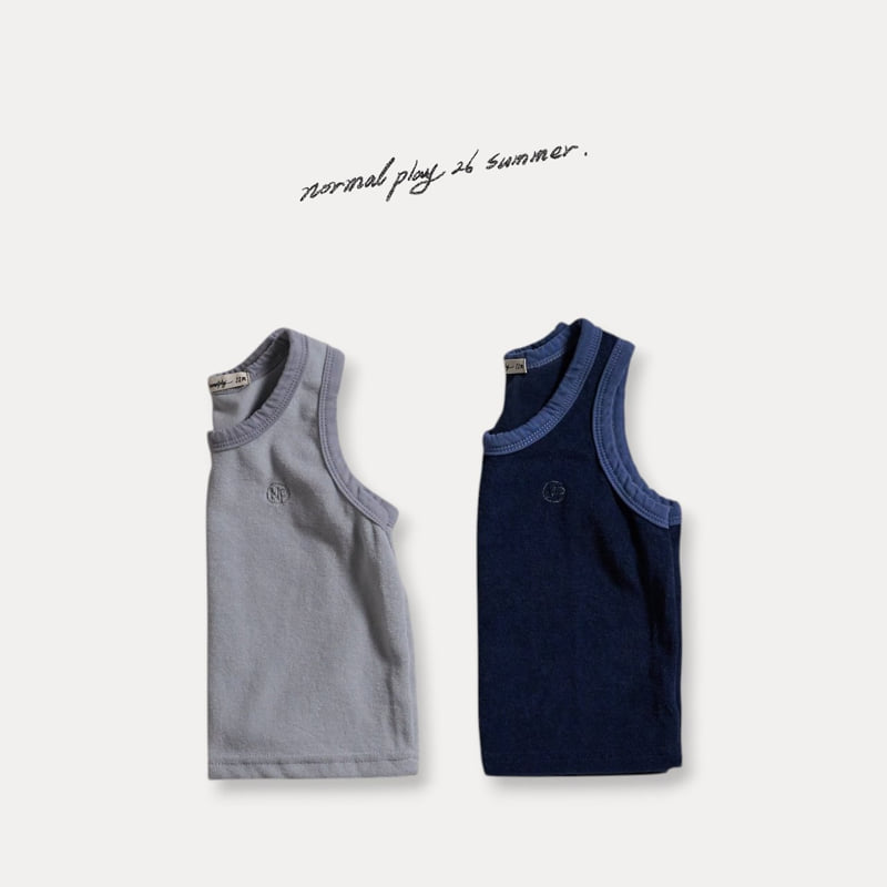 Normalplay - Korean Baby Fashion - #babyboutique - NP Terry Sleeveless Tee