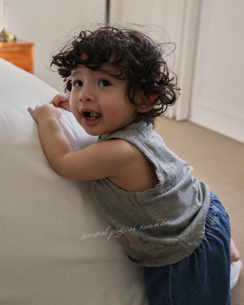 Normalplay - Korean Baby Fashion - #babyboutique - Pony Sleeveless Tee - 9