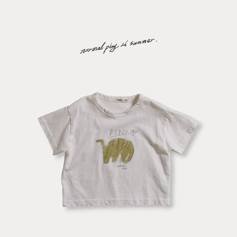 Normalplay - Korean Baby Fashion - #smilingbaby - Dino Short Sleeve Tee - 4