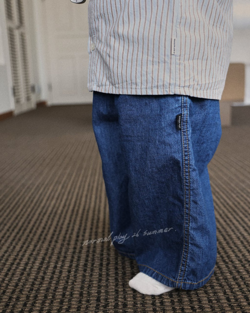 Normalplay - Korean Baby Fashion - #babyboutique - Wide Denim Pants - 10