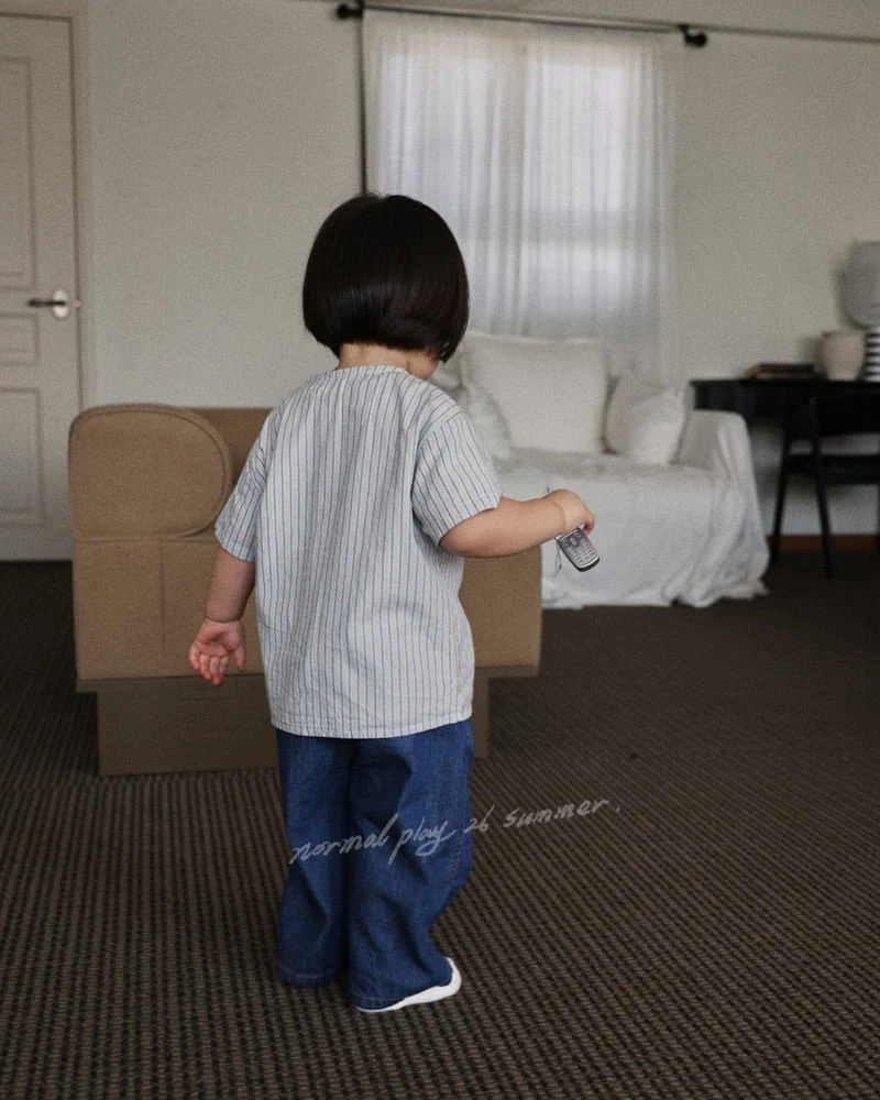 Normalplay - Korean Baby Fashion - #babyboutiqueclothing - Wide Denim Pants - 11