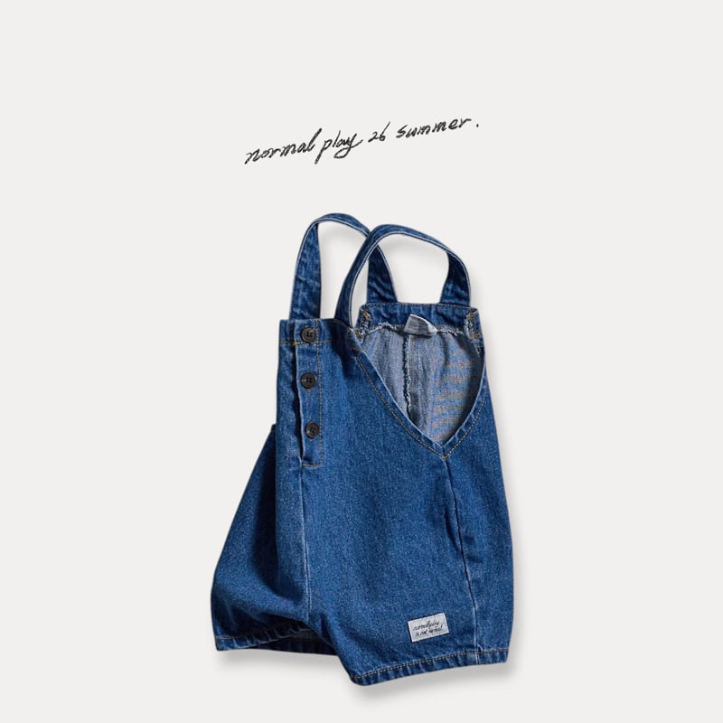 Normalplay - Korean Baby Fashion - #babyboutiqueclothing - Poppy Denim Overalls - 4