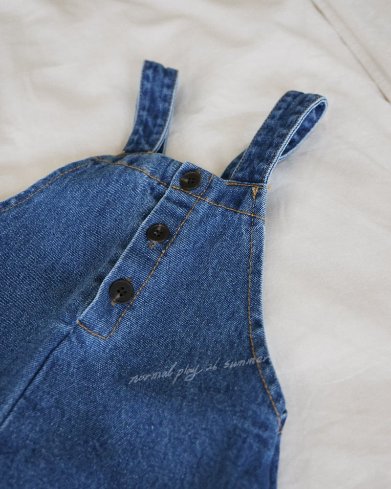Normalplay - Korean Baby Fashion - #babyfever - Poppy Denim Overalls - 6