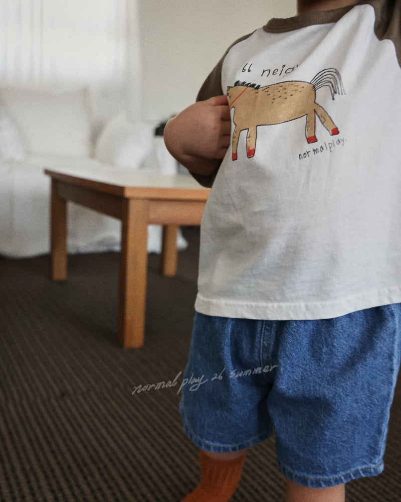 Normalplay - Korean Baby Fashion - #babygirlfashion - Pony Raglan Short Sleeve Tee - 11