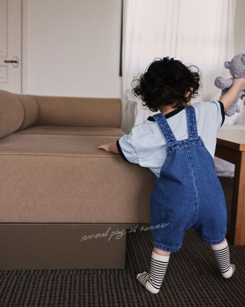 Normalplay - Korean Baby Fashion - #babygirlfashion - Poppy Denim Overalls - 7