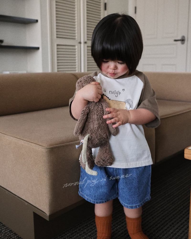 Normalplay - Korean Baby Fashion - #babylifestyle - Pony Raglan Short Sleeve Tee - 12
