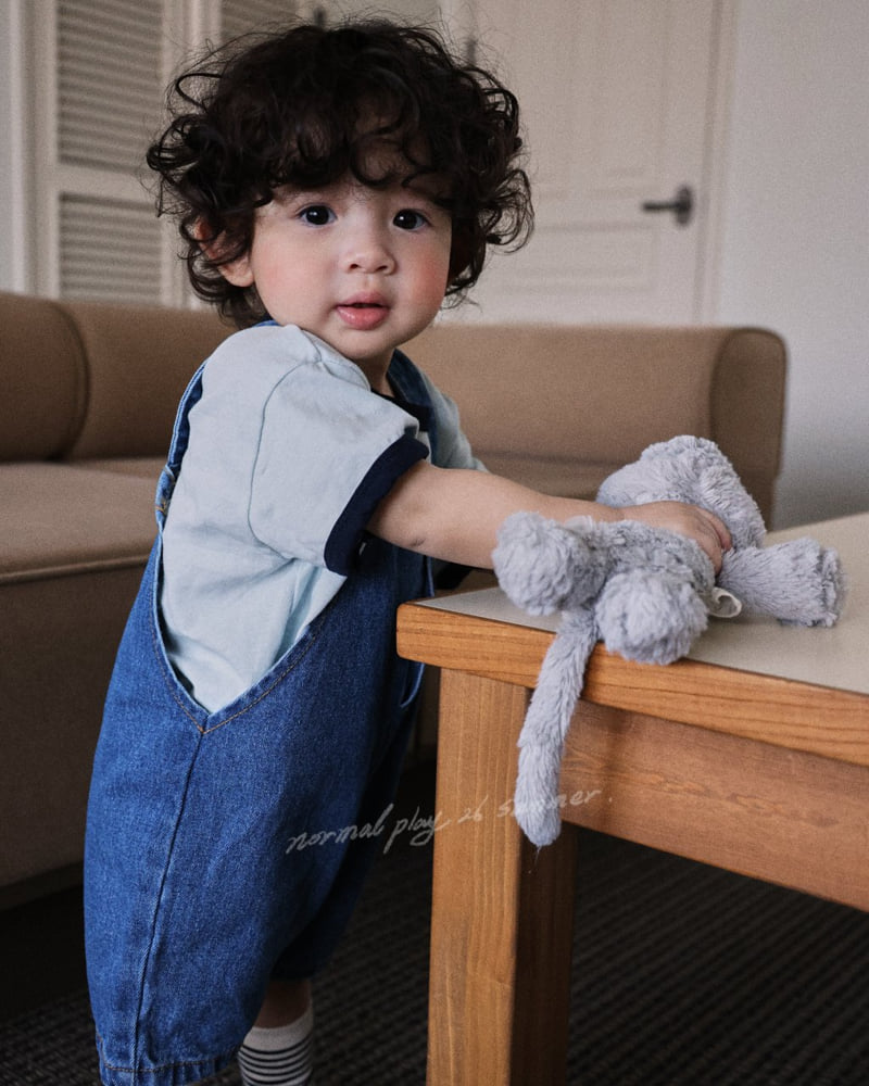 Normalplay - Korean Baby Fashion - #babylifestyle - Poppy Denim Overalls - 8