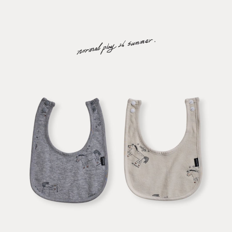Normalplay - Korean Baby Fashion - #babylifestyle - Pony Yum Yum Bib - 3