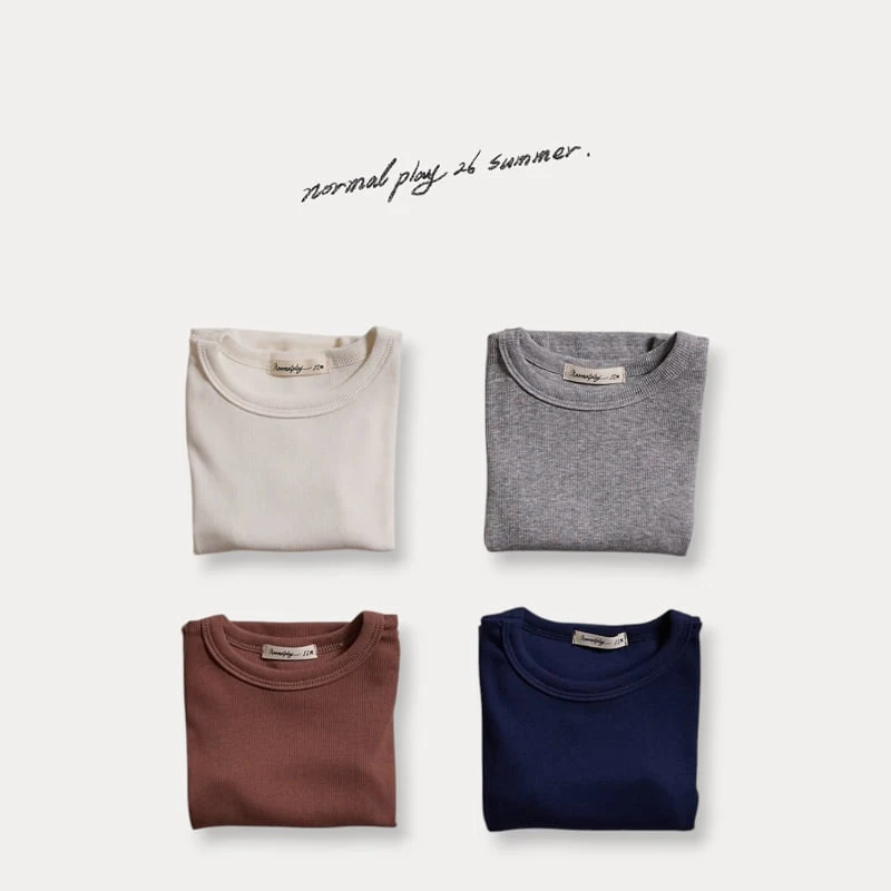 Normalplay - Korean Baby Fashion - #babylifestyle - Soft Short Sleeve Tee