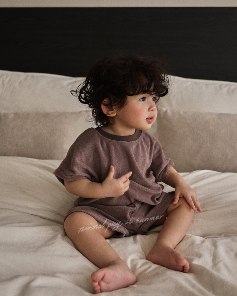 Normalplay - Korean Baby Fashion - #babylifestyle - Terry Oversized Tee - 8
