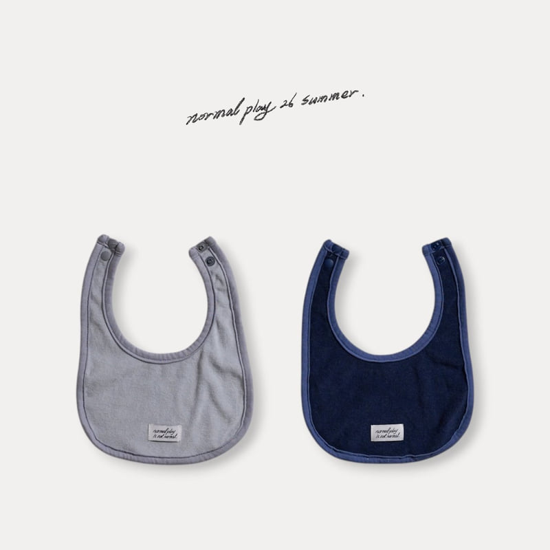 Normalplay - Korean Baby Fashion - #babyootd - Normal Terry Bib