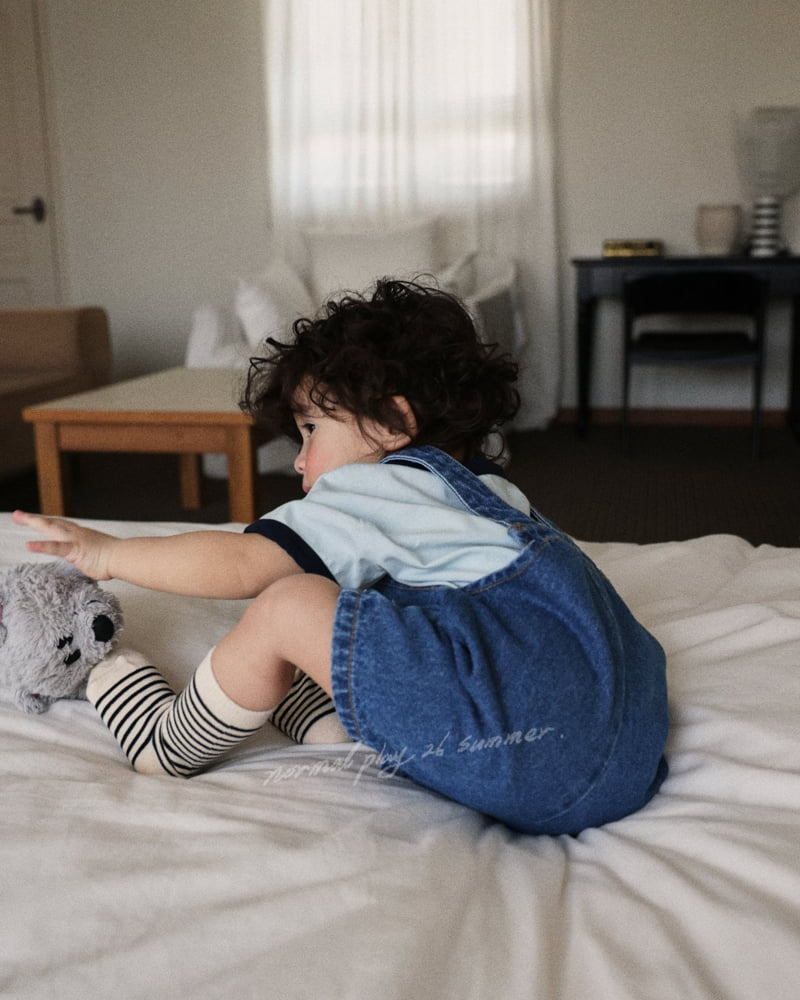 Normalplay - Korean Baby Fashion - #babyootd - Poppy Denim Overalls - 10