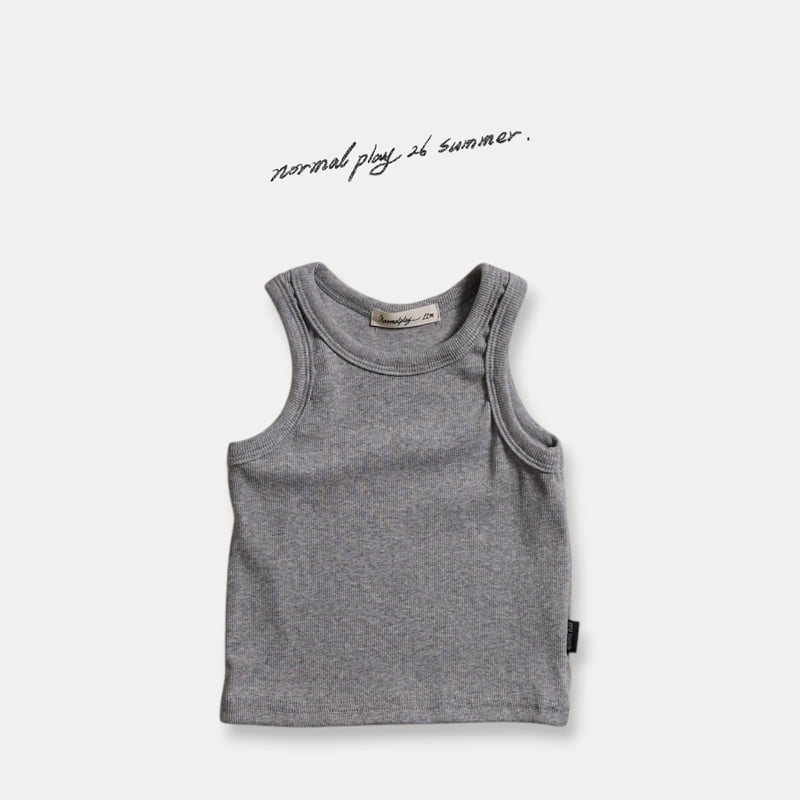 Normalplay - Korean Baby Fashion - #babyoninstagram - Soft Sleeveless Tee - 4