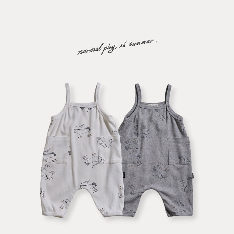 Normalplay - Korean Baby Fashion - #babyootd - Pony Overalls
