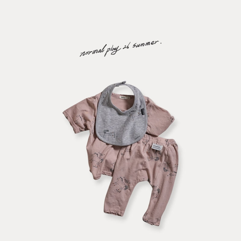 Normalplay - Korean Baby Fashion - #babyootd - Pony Yum Yum Bib - 5