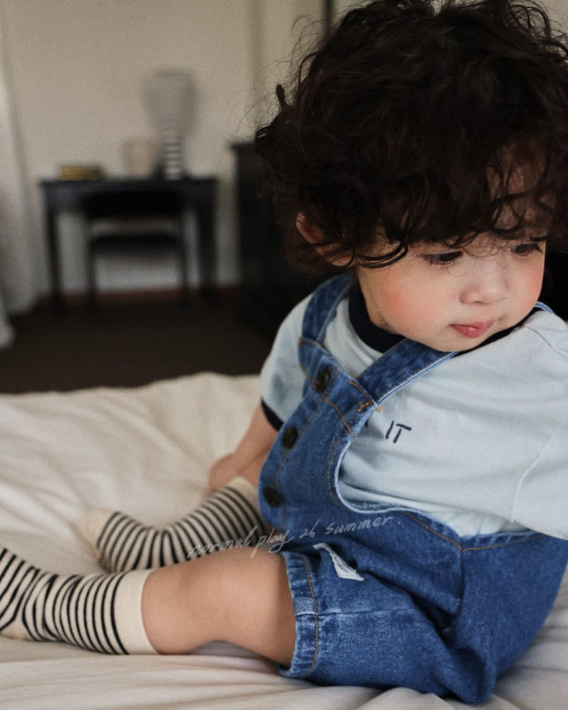 Normalplay - Korean Baby Fashion - #babyoutfit - Poppy Denim Overalls - 12