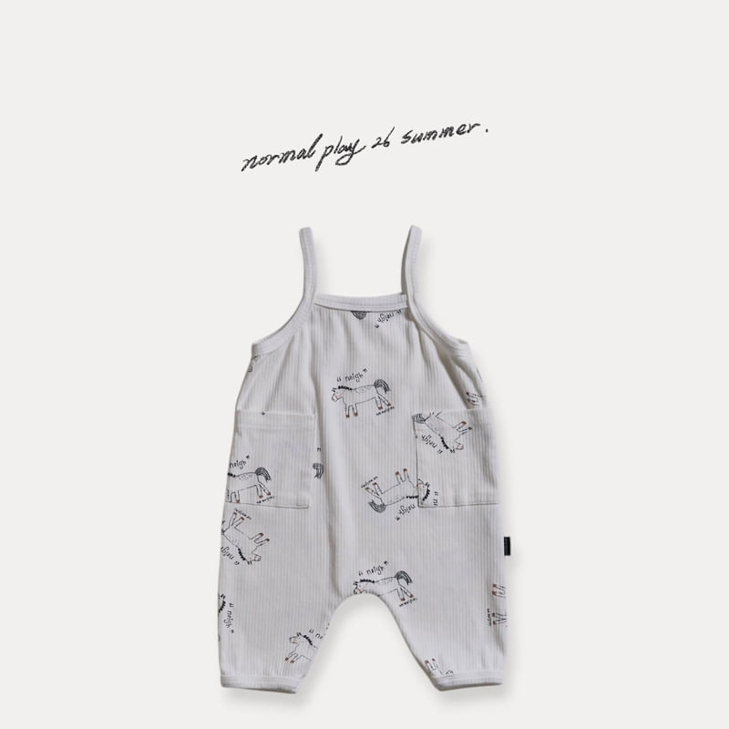 Normalplay - Korean Baby Fashion - #babyoutfit - Pony Overalls - 3