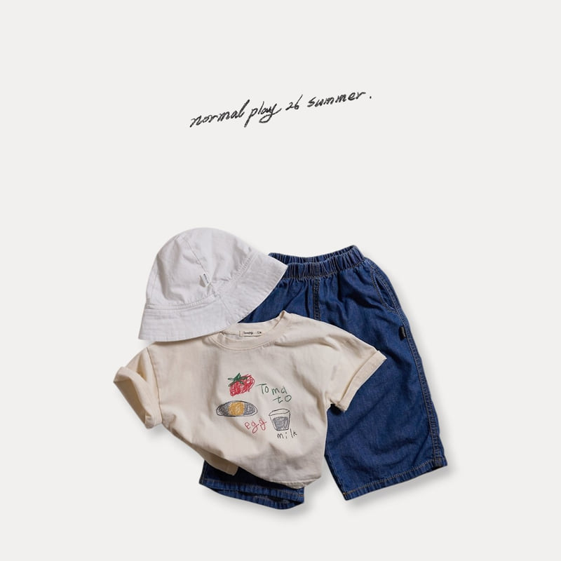 Normalplay - Korean Baby Fashion - #babyoutfit - Egg Short Sleeve Tee - 6