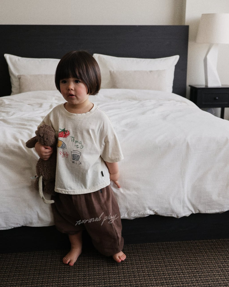 Normalplay - Korean Baby Fashion - #babyoutfit - Egg Short Sleeve Tee - 7