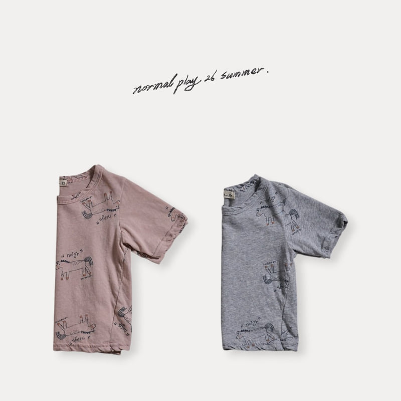 Normalplay - Korean Baby Fashion - #onlinebabyboutique - Summer Pony Tee