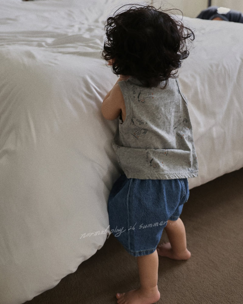 Normalplay - Korean Baby Fashion - #onlinebabyshop - Pony Sleeveless Tee - 7