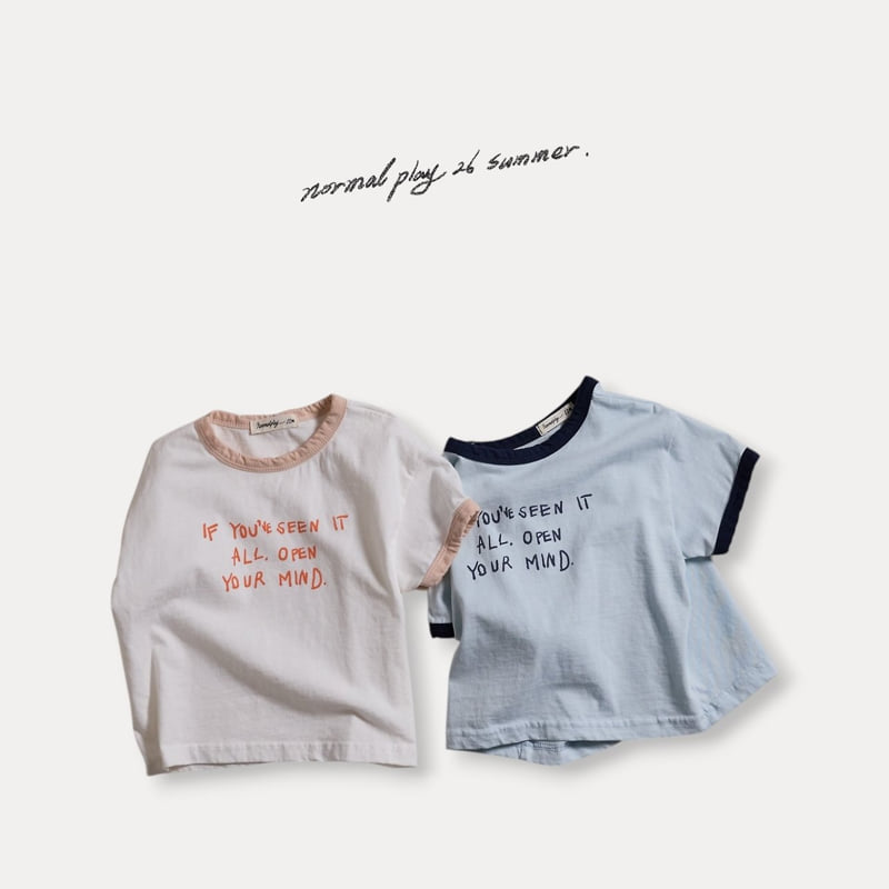 Normalplay - Korean Baby Fashion - #onlinebabyshop - If You Short Sleeve Tee