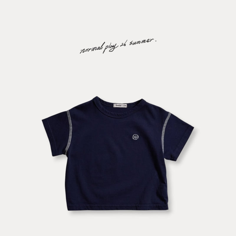 Normalplay - Korean Baby Fashion - #onlinebabyshop - French Single Short Sleeve Tee - 4