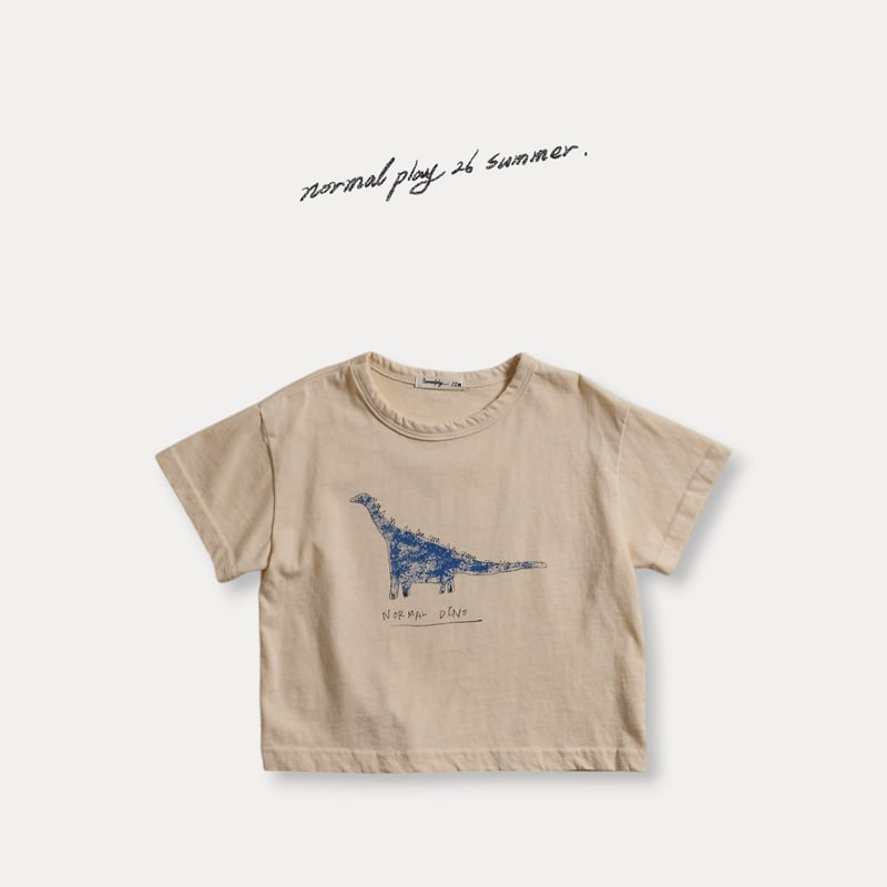 Normalplay - Korean Baby Fashion - #smilingbaby - Dino Short Sleeve Tee - 3