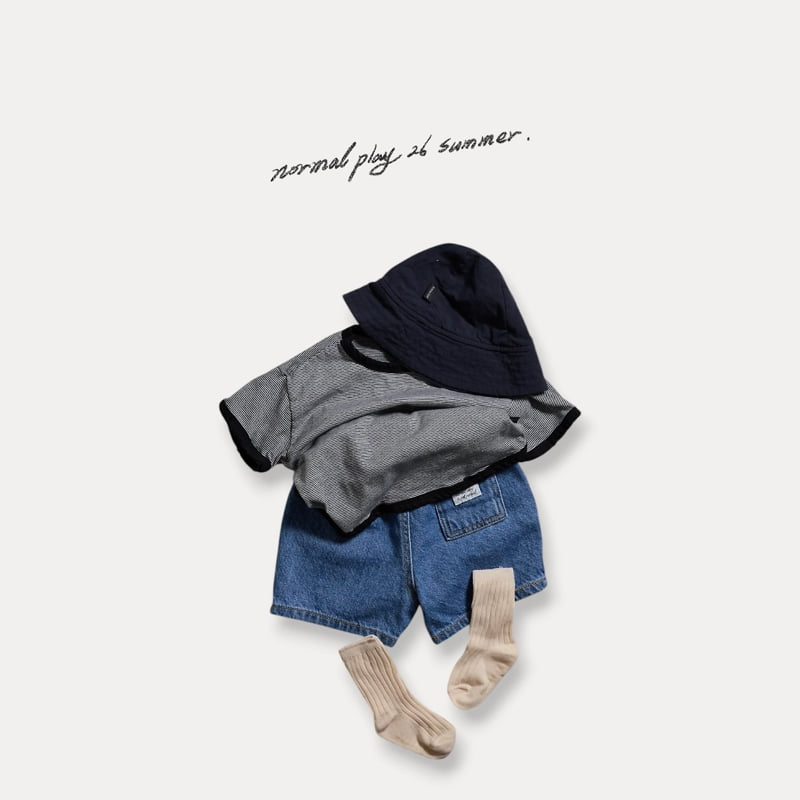 Normalplay - Korean Children Fashion - #Kfashion4kids - Rounded Denim Shorts - 5