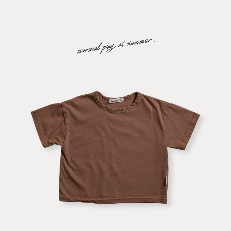 Normalplay - Korean Children Fashion - #littlefashionista - Bio-washed Short Sleeve Tee - 12