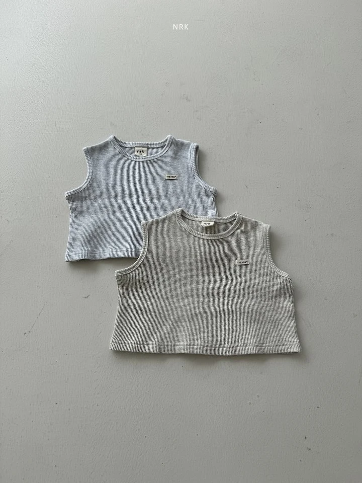 Nrk - Korean Children Fashion - #Kfashion4kids - Waffle Sleeveless