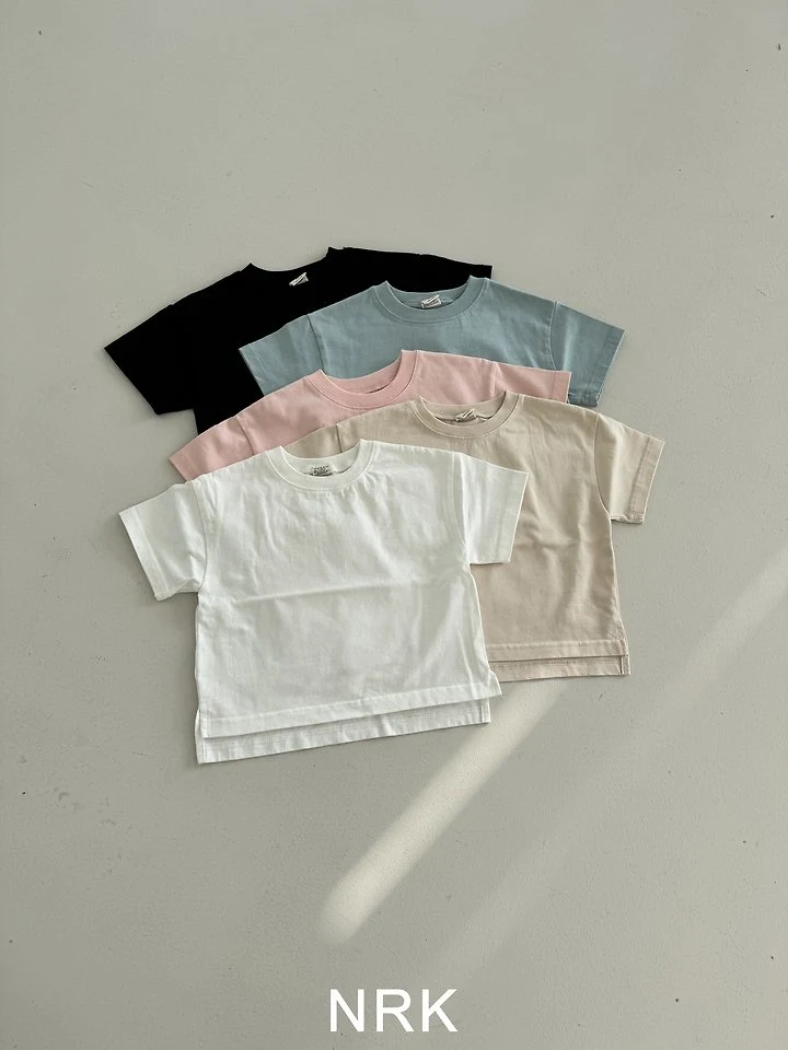 Nrk - Korean Children Fashion - #childofig - Solid Slit Tee