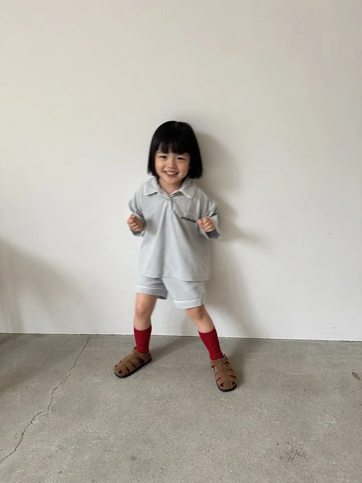 Nrk - Korean Children Fashion - #designkidswear - Terry Line Set - 12