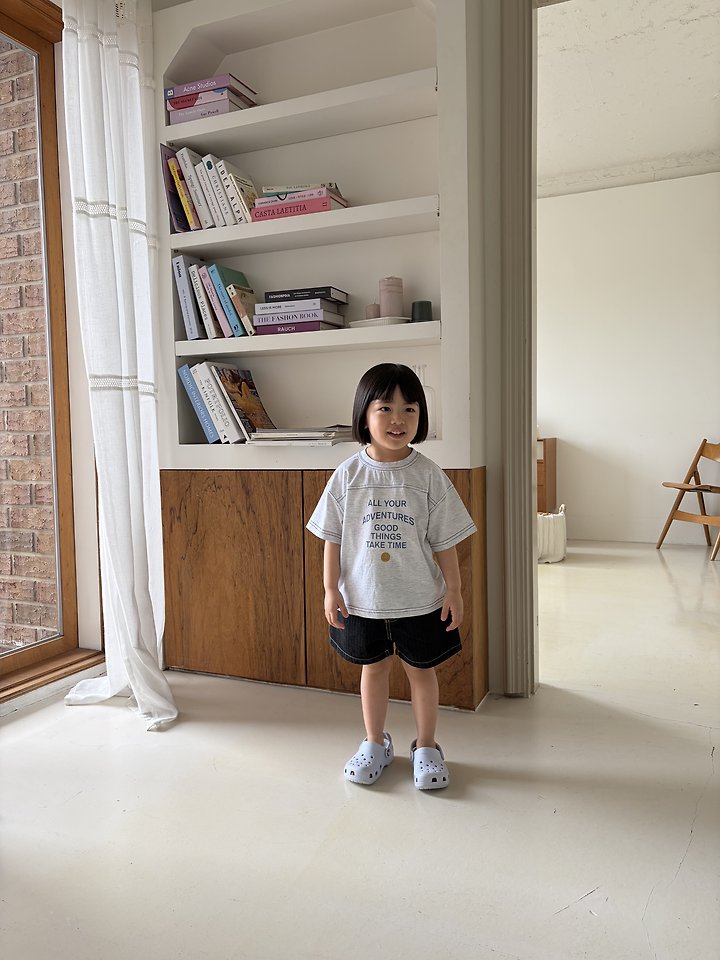 Nrk - Korean Children Fashion - #designkidswear - 5-Length Denim Shorts - 6