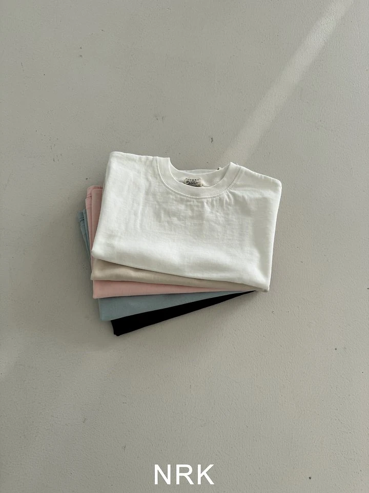 Nrk - Korean Children Fashion - #designkidswear - Solid Slit Tee - 4