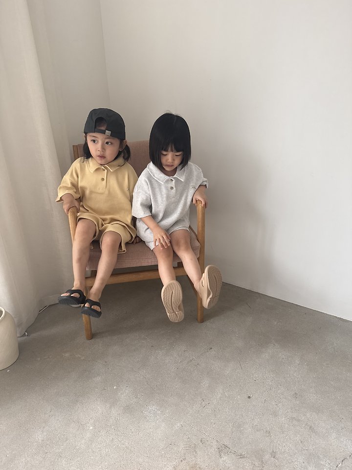 Nrk - Korean Children Fashion - #discoveringself - Collar Waffle Set - 12