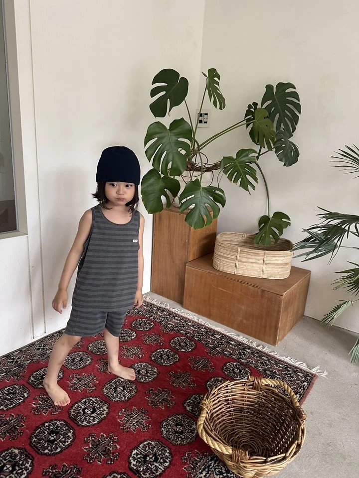Nrk - Korean Children Fashion - #discoveringself - Pigment Stripe Set - 8