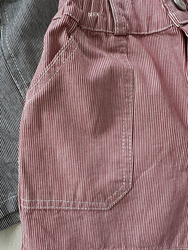 Nrk - Korean Children Fashion - #discoveringself - Striped Denim Shorts - 3