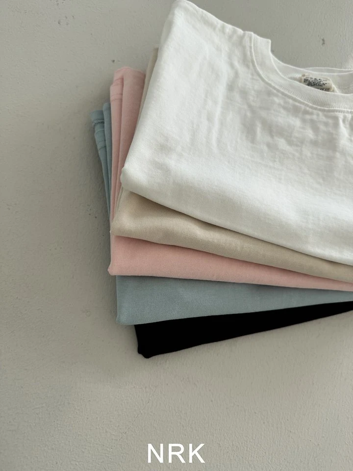 Nrk - Korean Children Fashion - #fashionkids - Solid Slit Tee - 5