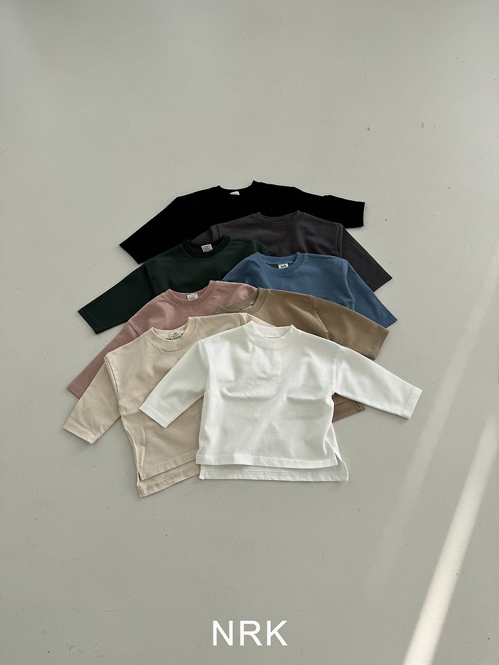 Nrk - Korean Children Fashion - #fashionkids - Basic Slit Tee