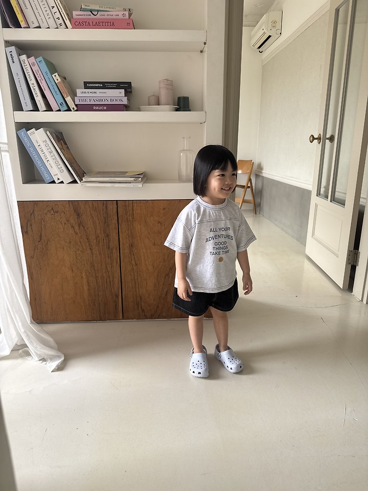Nrk - Korean Children Fashion - #fashionkids - 5-Length Denim Shorts - 8