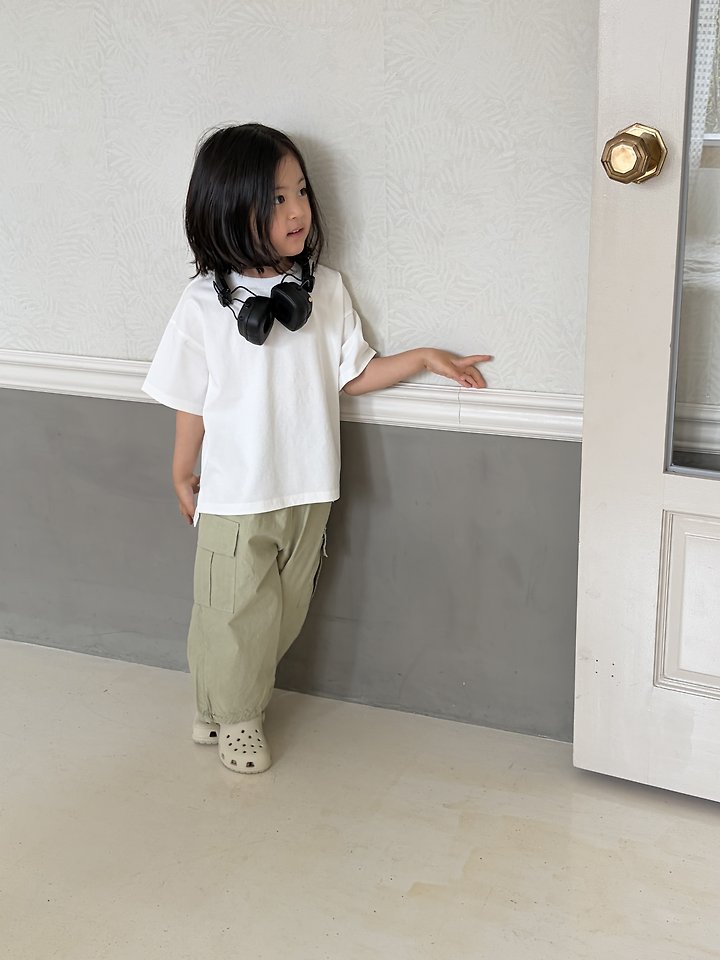 Nrk - Korean Children Fashion - #kidsstore - Solid Slit Tee - 7