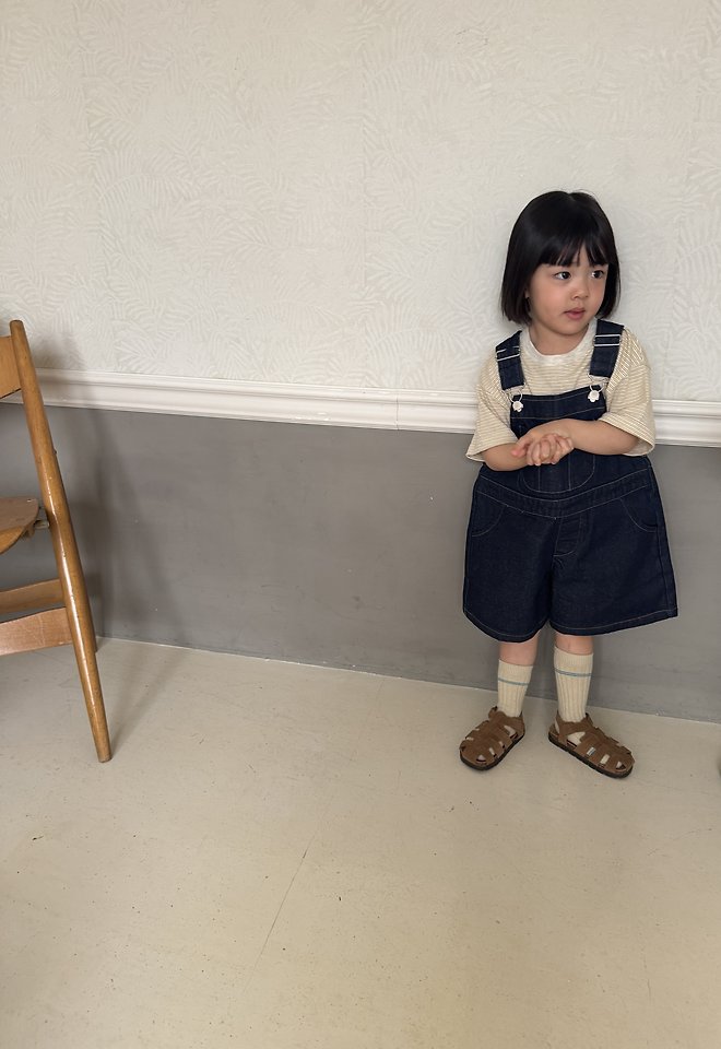 Nrk - Korean Children Fashion - #kidsstore - Denim Overall Pants - 10