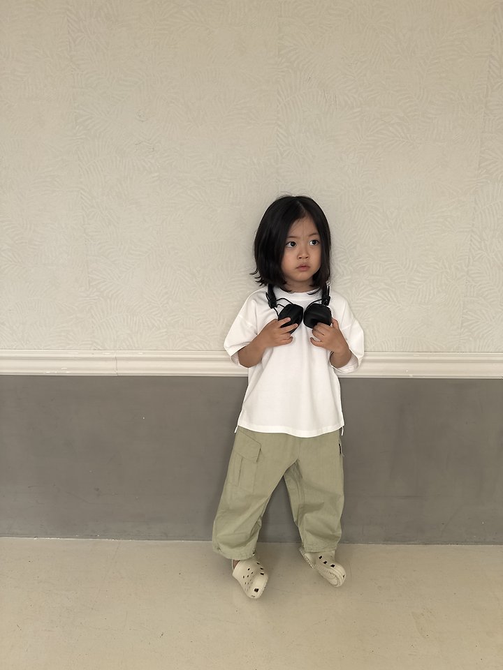Nrk - Korean Children Fashion - #kidzfashiontrend - Solid Slit Tee - 8