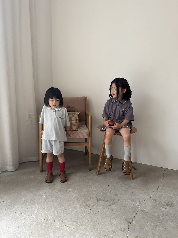Nrk - Korean Children Fashion - #prettylittlegirls - Terry Line Set - 8
