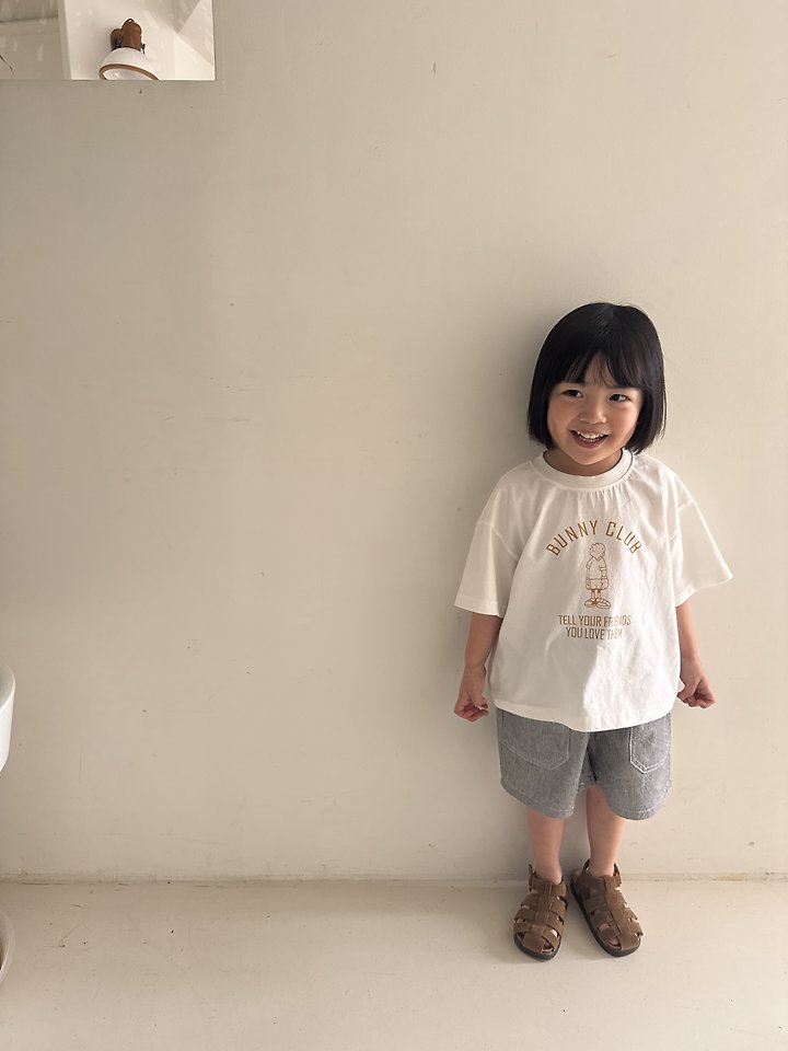 Nrk - Korean Children Fashion - #prettylittlegirls - Striped Denim Shorts - 12
