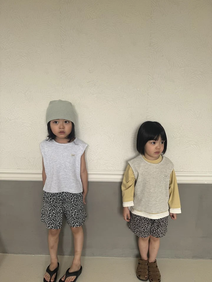 Nrk - Korean Children Fashion - #stylishchildhood - Waffle Sleeveless - 8